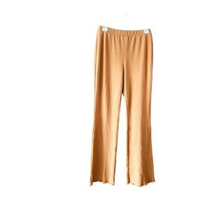 Abound Ribbed Flare‎ Leggings Comfy Casual Lounge Pants Tan Brown Size S